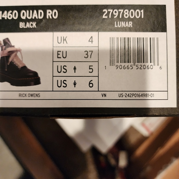 Dr. Martens Rick Owens Collaboration 1460 Quad - Picture 9 of 12